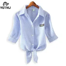 women shirts blouses Striped blouse blusas mujer Korean ladies tops blusas y Plus Size Clothing 4xl Chemise Femme camisa mujer