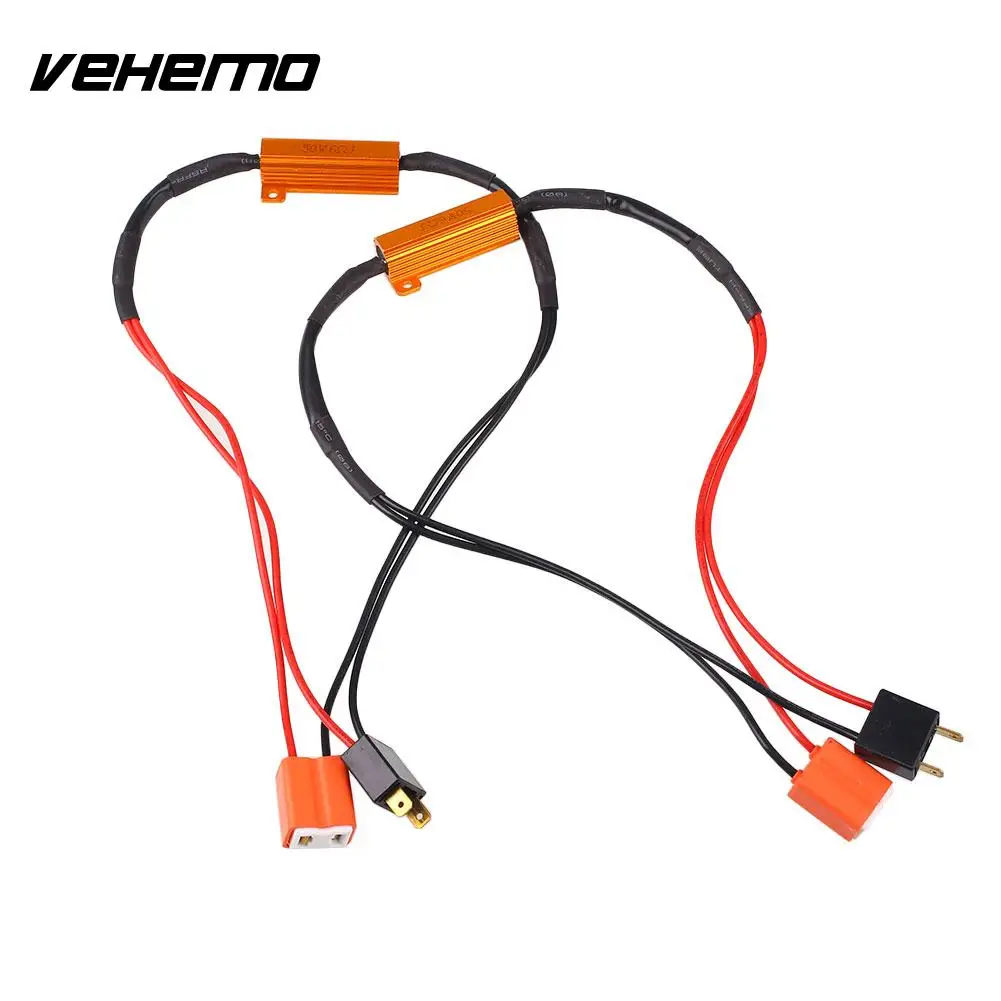

Vehemo Decoder Gold Resistive Filter Load Resistor Vehicle Auto LED H7 Portable Quality
