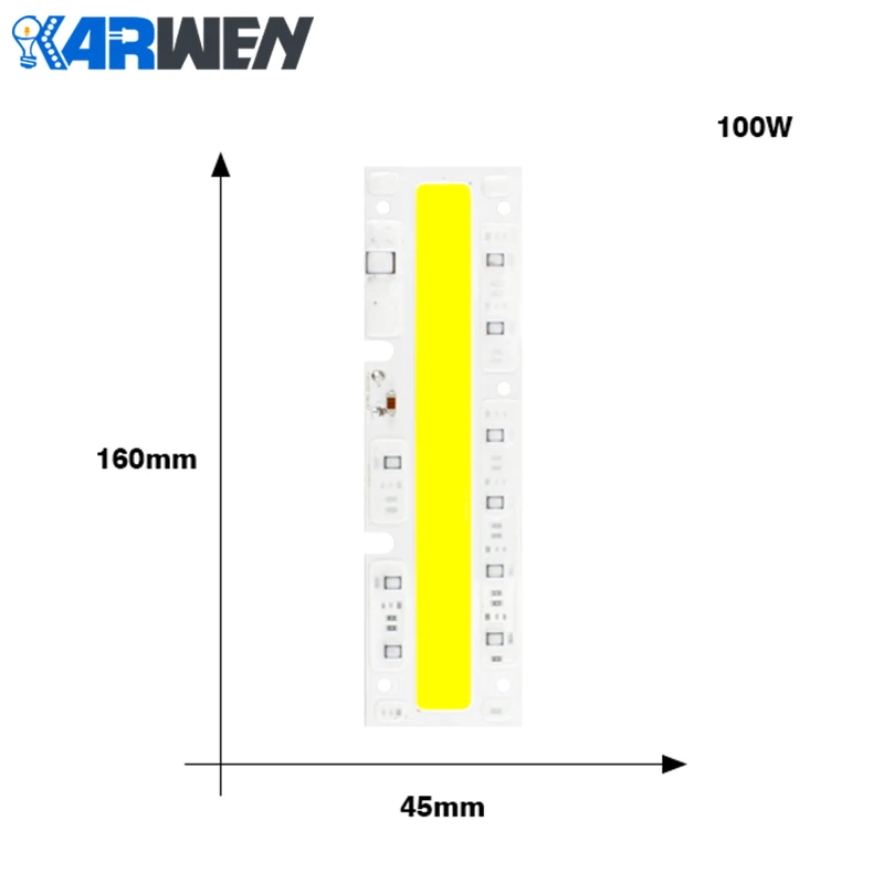 KARWEN светодиодный COB лампа 20 Вт 30 Вт 50 Вт 70 100 Вт YXT светодиодный Вход IP65 110 В 220 В Smart IC для наружного светодиодный прожектор