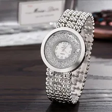 Модные женские серебряные часы Роскошные Алмазные Аналоговые кварцевые наручные часы из нержавеющей стали женские часы золотые часы Relogio