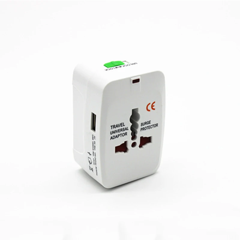 

Electric Power Strip Socket Universal Travel Adapter International Socket 2USB Port Powercube Charger Converter EU UK US AU Plug