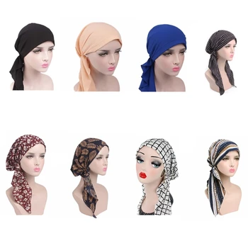 

Beanie Hair Loss Cancer Woman Hat Sweet Turban Chemotherapy Cap Lady Long Hat