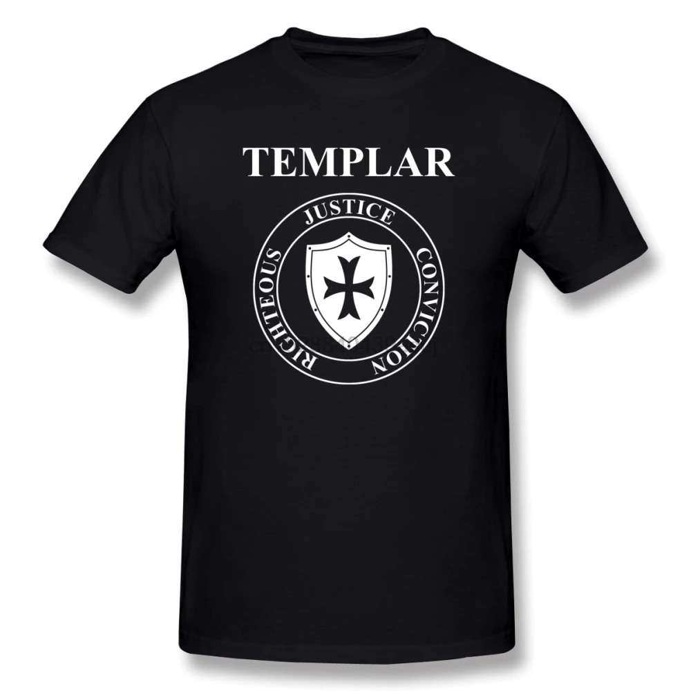 

Knights Templar Men T Shirt Drop Shipping Group Big Size O-neck Cotton Short Sleeve Custom Funny T Shirts