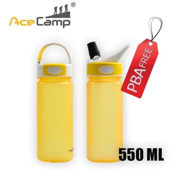 

AceCamp Tritan Essential Outdoor Travel Water Bottle Bicycle Camping Hiking Dust Cover 550mL Free Ship Spray Carabiner Bike race