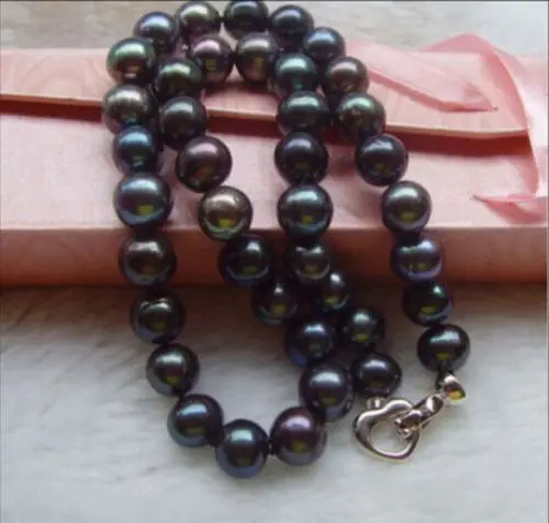 

FREE SHIPPING HOT sell new Style >>>>huge rare AAA+13-14mm tahitian south sea black pearl necklace 17'' send gift