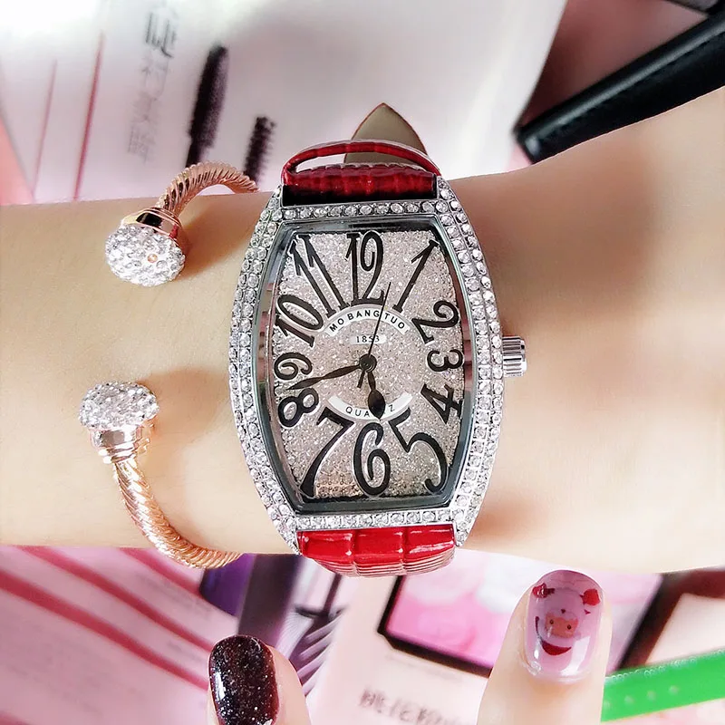 

Fashion Women's Watches Bracelet Diamond Dress Ladies Wrist Watches For Women Quartz Leather Watch Women Relogio Feminino
