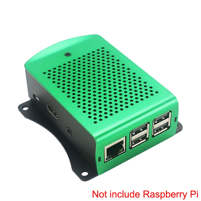 

Raspberry Pi 3 Model B Plus Aluminum Case Metal Green Enclosure Box Compatible with Raspberry Pi 3 Model B