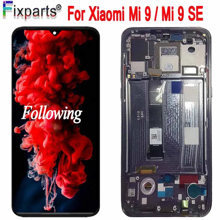 Amoled lcd для Xiaomi Mi 9 lcd дисплей кодирующий преобразователь сенсорного экрана в сборе запасные части дисплей для Xiaomi Mi 9 SE lcd