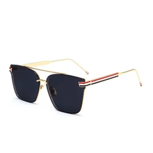 Модные мужские и женские крутые квадратные стильные градиентные солнцезащитные очки для вождения винтажные брендовые дизайнерские солнцезащитные очки Oculos De Sol