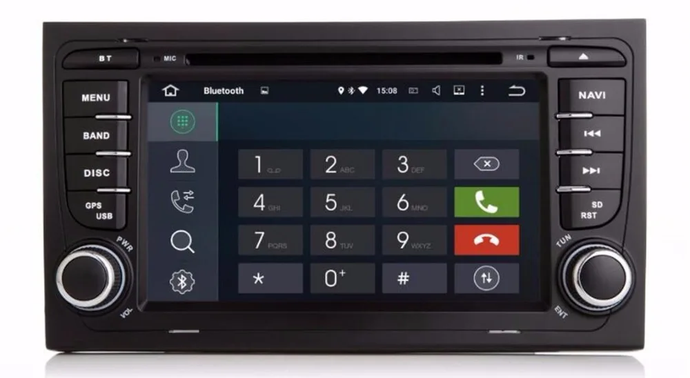 Cheap NEW COME IPS HD! Android 8.0 2 din Car DVD player for Audi A4 RAM 4GB Octa core GPS Navigation Radio Bluetooth Steering wheel 3