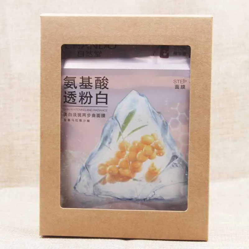 10Pcs DIY vintage kraft box with window paper Gift box cake Packaging For Wedding home party muffin packaging christmas gifts