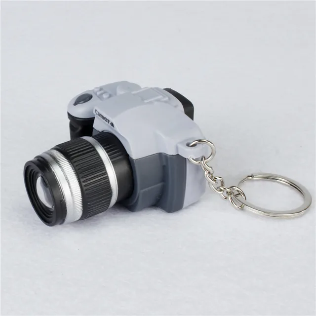 10PCS Camera Keychain Mini Camera Keychain Car Key Chain Key Ring LED
