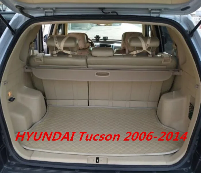 

JINGHANG Car Rear Trunk Security Shield Cargo Screen Shield shade Cover Fits For HYUNDAI Tucson 2006-2014 (Black, beige)