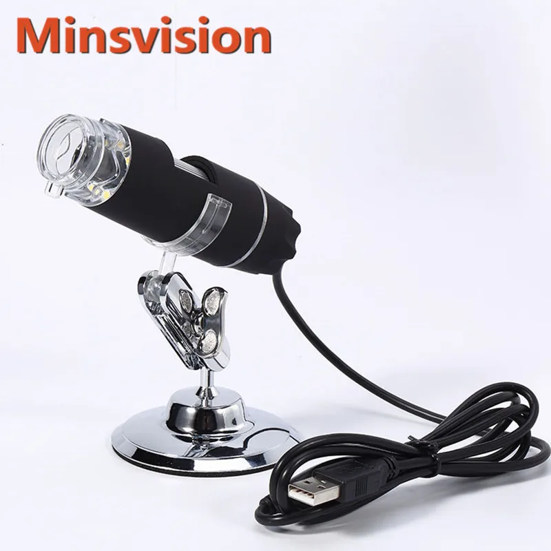 USB цифровой микроскоп камера светодиодный электронный эндоскоп 1000X