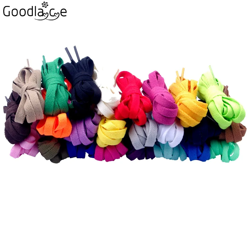 

8mm Wide Flat Shoelace Shoe Lace for Sneakers Sport Shoes 24 Colors 160cm/ 63Inch