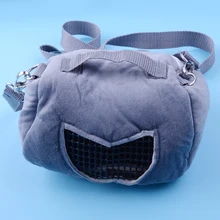 LETAOSK маленький серый мягкий животный дышащий Открытый Перевозчик Путешествия теплый мешок Шиншилла Хомяк морская сумка кровать