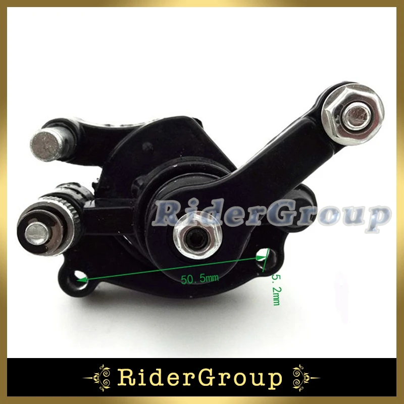 Front Disc Brake Rotor Black Caliper For 47cc 49cc 2 Stroke Minimoto