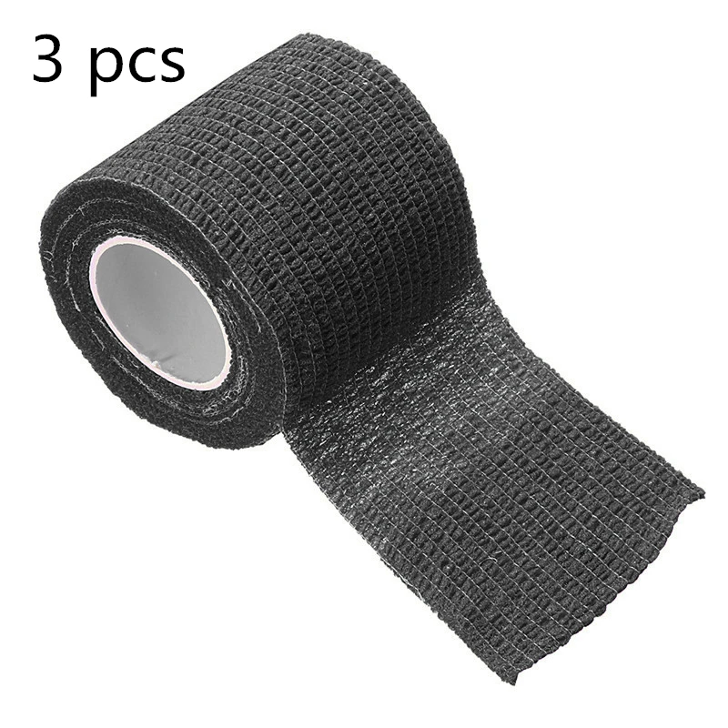 2.5cm*4.5m Self-Adhesive Elastic Bandage First Aid Medical Health Care Treatment Gauze Tape Outdoor Tools Non-woven 1 PC/3PCS - Цвет: Серый