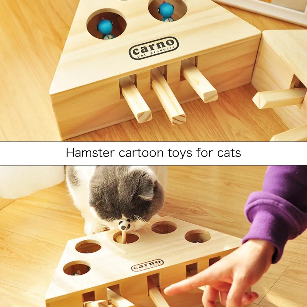 Деревянная кошачья Tease toys Hit Gophers Interactive Catch Mouse Game Machine Cat Toys Whack a mouse смешная игрушка