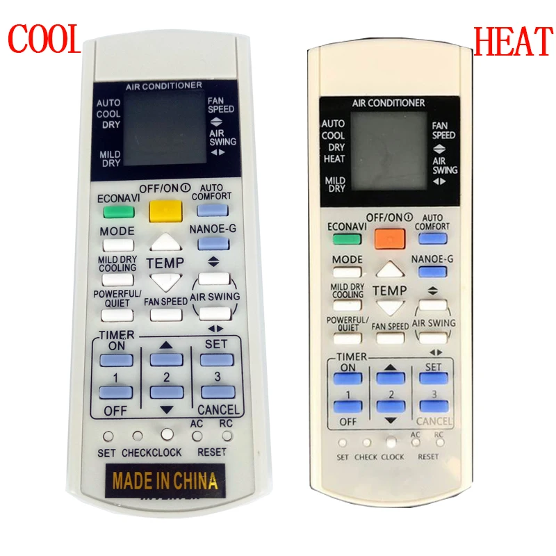 

New Replacement For PANASONIC A75C3300 Air Conditioner Remote Control AC A/C A75C3208 A75C3706 A75C3708 HEAT COOL