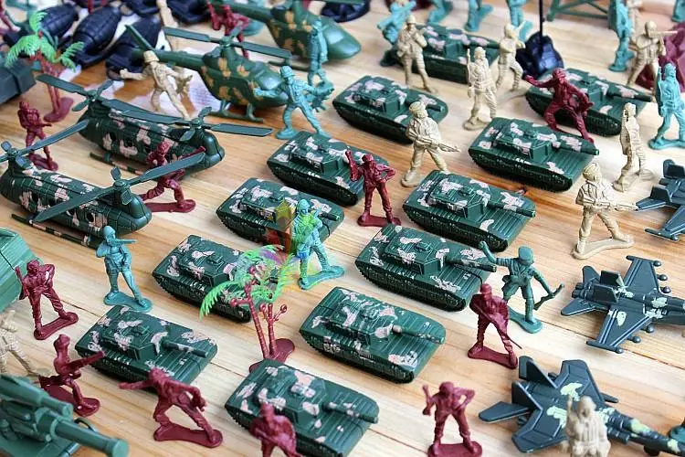 400 шт./компл. ностальгическая модель Солдат Второй мировой войны, пластмассовая военная модель комплект для мальчиков Игрушки на день рождения Рождественский подарок