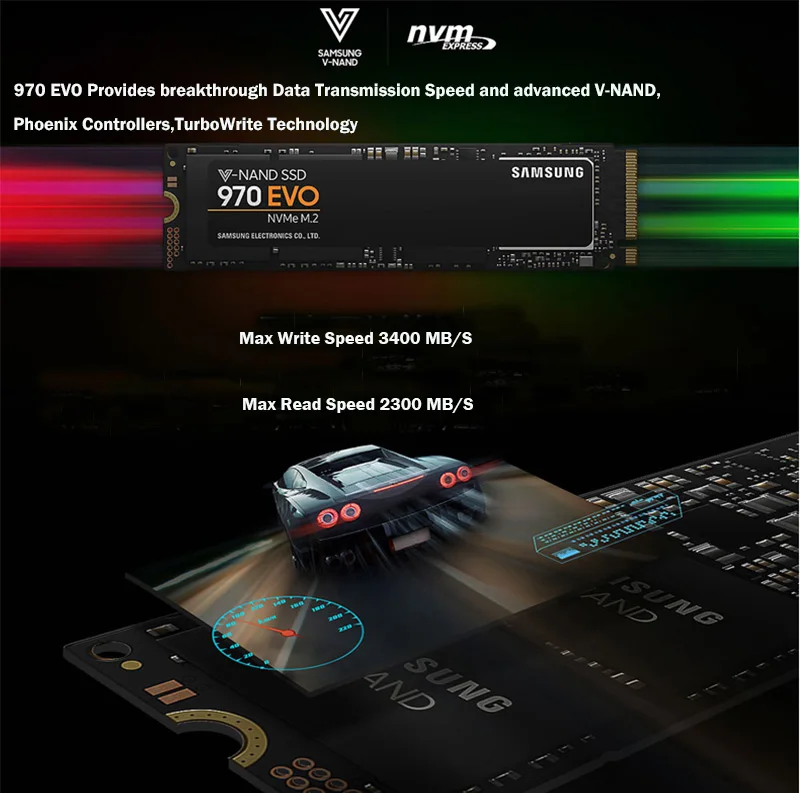 Samsung оригинальный 250 ГБ 500 SSD 970 EVO жесткий диск M2 Гб M.2 NVME Disque Dur для ноутбука 240 2280