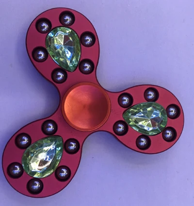 Модные алмазные спинеры на руку нервыне движения EDC Спиннеры для аутизма и СДВГ Auxiety снятие стресса фокус гироскопические игрушки подарок - Цвет: Red
