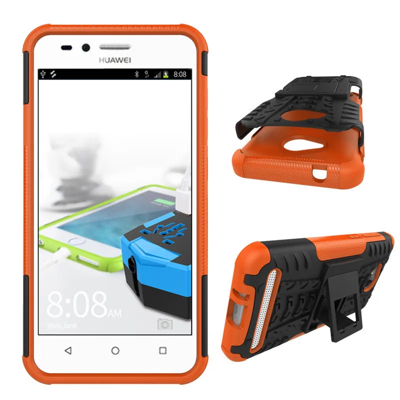 silicone case for huawei phone Dành Cho Huawei Y3 II Ốp Lưng Điện Thoại 2in1 2 Lớp Chân Đế Dày Chống Sốc Lai Ốp Lưng Silicon huawei phone cover