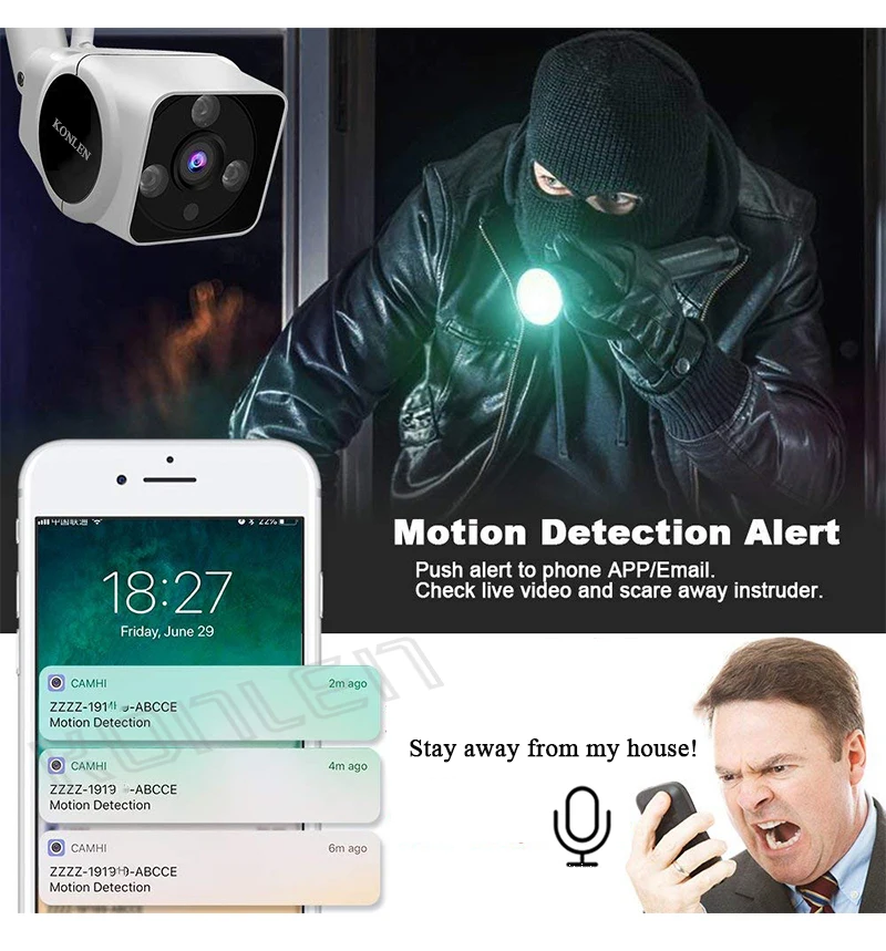 625 Outdoor WIFI bullet IP camera 5