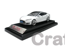 White 1:30 Scale Tesla Model S TMC Exclusive Collection Alloy Car Model High-end Hot Sell Brand Minicar Luxury Gifts Diecast