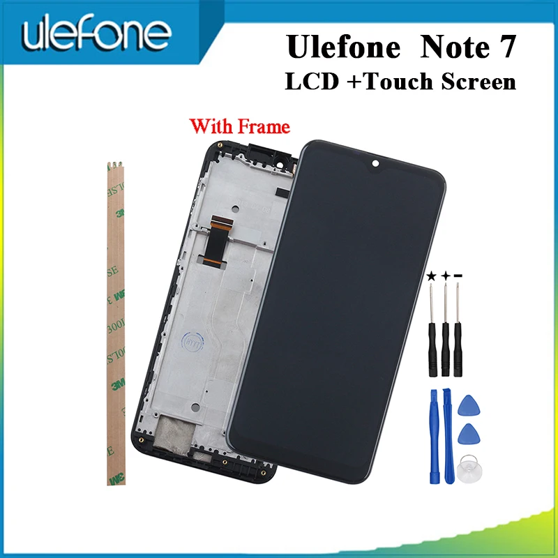

Ulefone Note 7 LCD Display And Touch Screen+Frame Tested +Film Assembly Replacement For Ulefone S11 Phone 6.1"+Tools+Tape