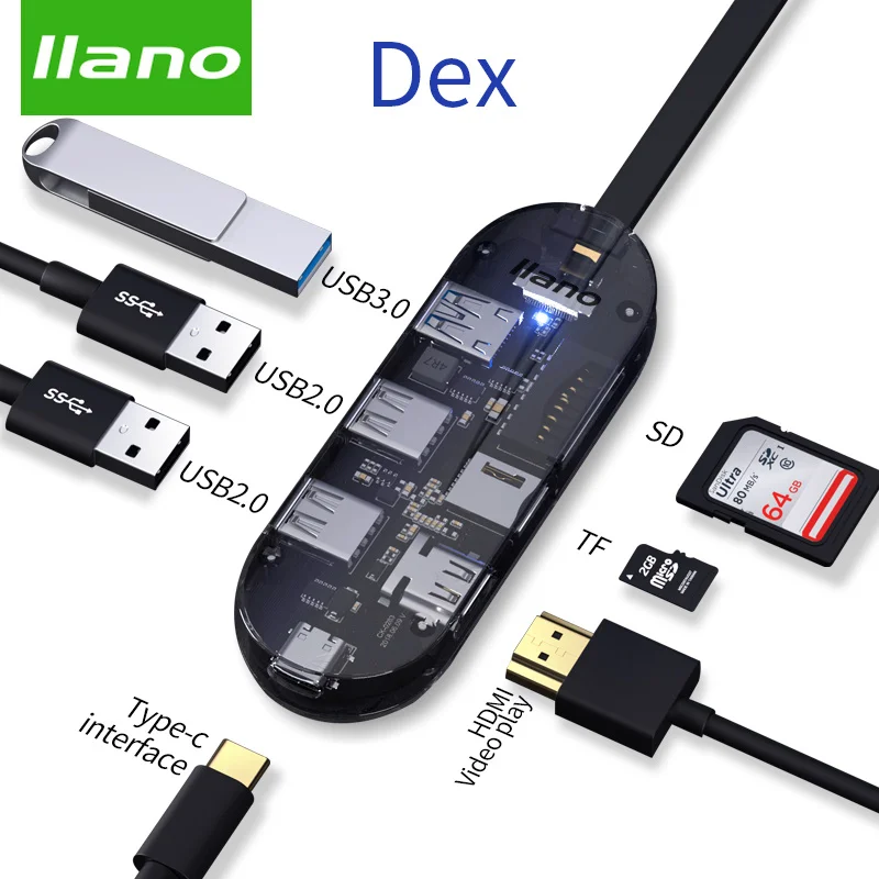 

Thunderbolt 3 USB C Hub to HDMI Card Reader USB 3.0 2.0 Dex Cable for Macbook Samsung Galaxy Note 8 9 Type C Adapter For Huawei