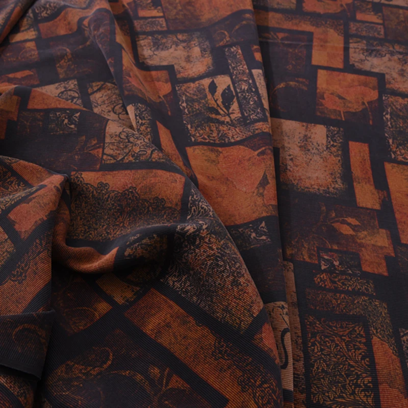 

110CM Wide 30MM Dark Blue Red Heavy Guangdong Silk Fabric for Spring and Summer Suit Dress Jacket H131