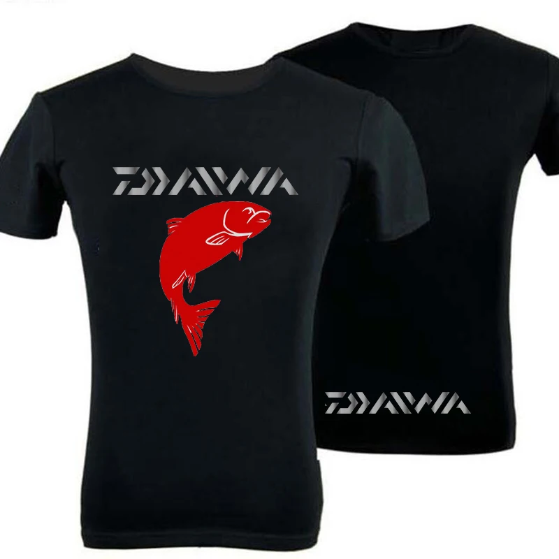 Daiwa одежда для рыбалки с длинным рукавом XS-5XL рубашки для рыбалки летние быстросохнущие дышащие футболки с защитой от УФ-лучей - Цвет: 1
