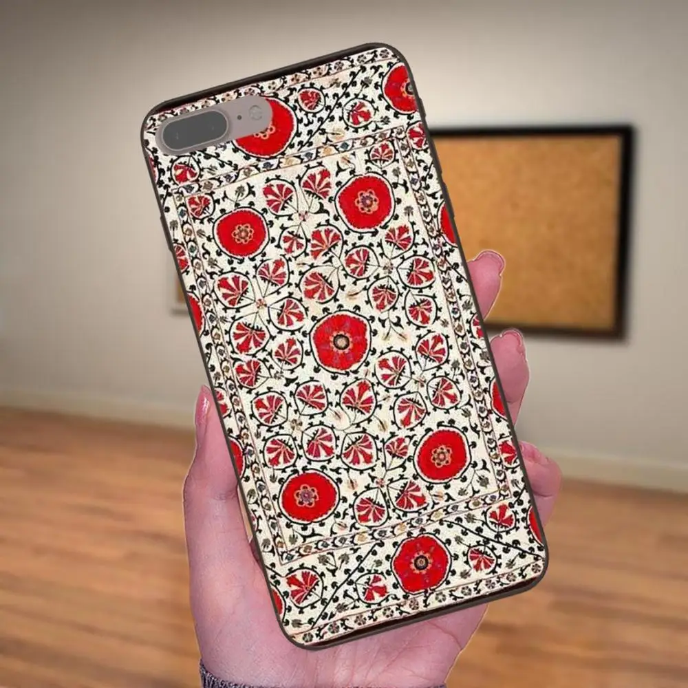 Для Apple iPhone 4 4S 5 5S SE 6 6S 7 8 Plus X XS Max XR ультра тонкий мультяшный узор персидский ковер