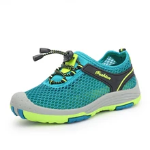Сетчатая прогулочная обувь для детей, дышащая противоскользящая амортизация, обувь для бега для мальчиков, уличные детские спортивные кроссовки