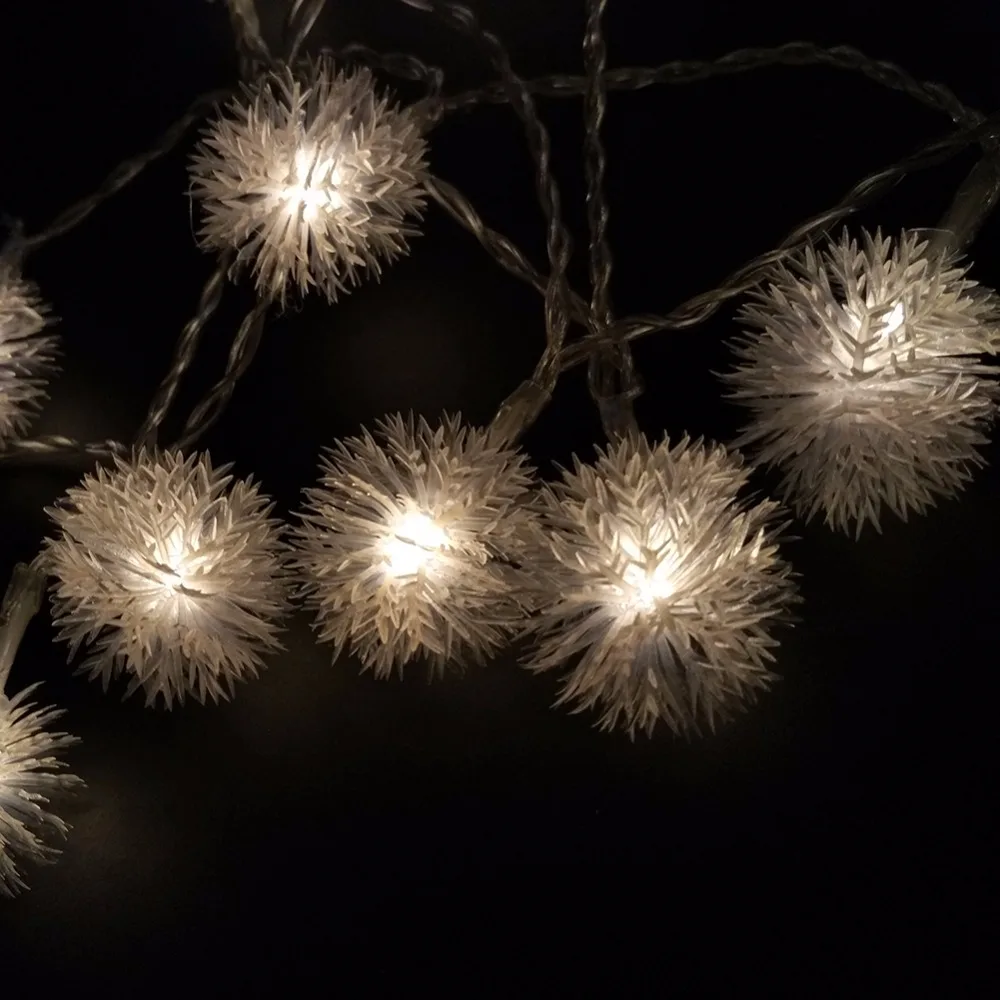 Snowball 4M40LEDbattery lights New year lamps Holiday lights Christmas decoration string lights Fairy Wedding Lightfree shipping (8)