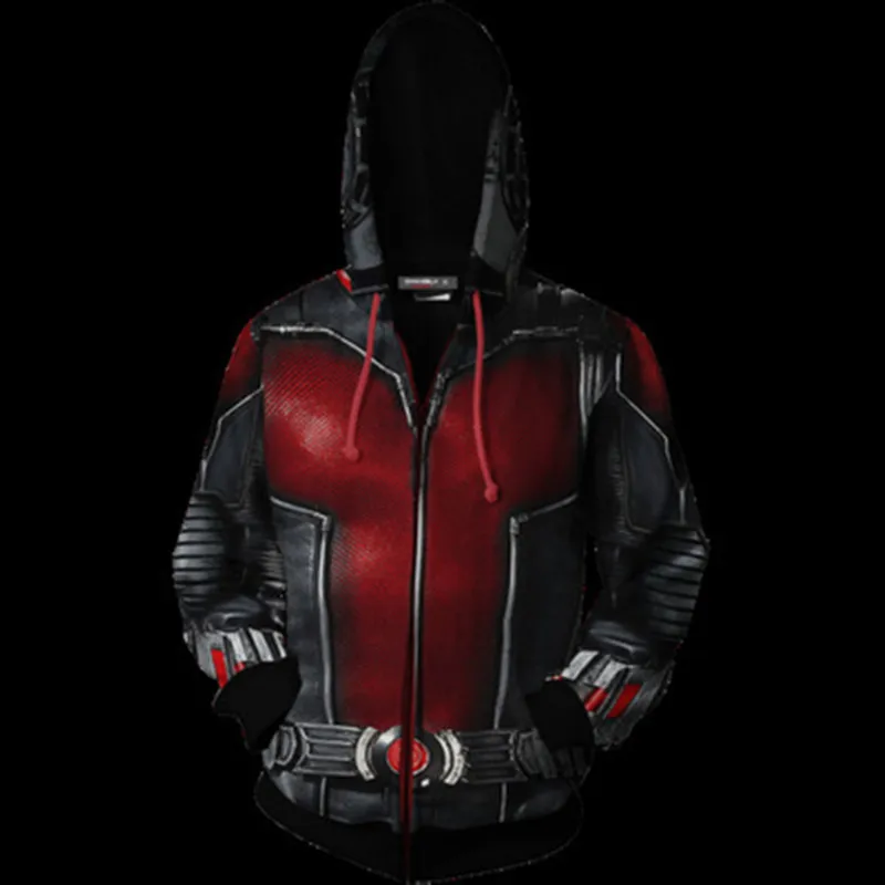 2019 New Avengers Endgame Antman Men 3D Print Hoodies Streetwear Casual Cosplay Jacket Sweatshirt Coat