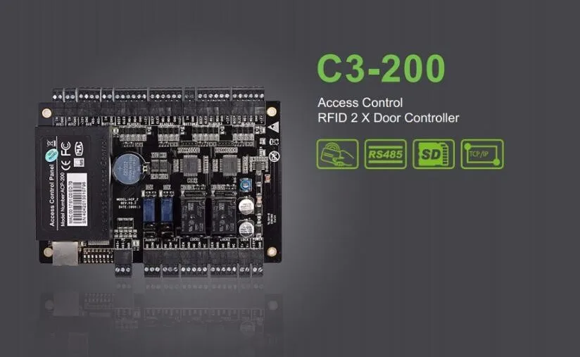 

ZKTeco TCP/IP Network C3-200 Intelligent Two-Door Two-Way Door Access Control Panel Controller free software SDK CE