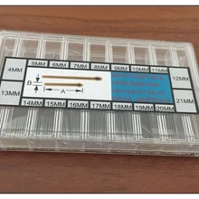 Часовые части из нержавеющей стали, ремешок для часов, штифт, ассортимент 0,8/0,9/1,0 мм диаметр