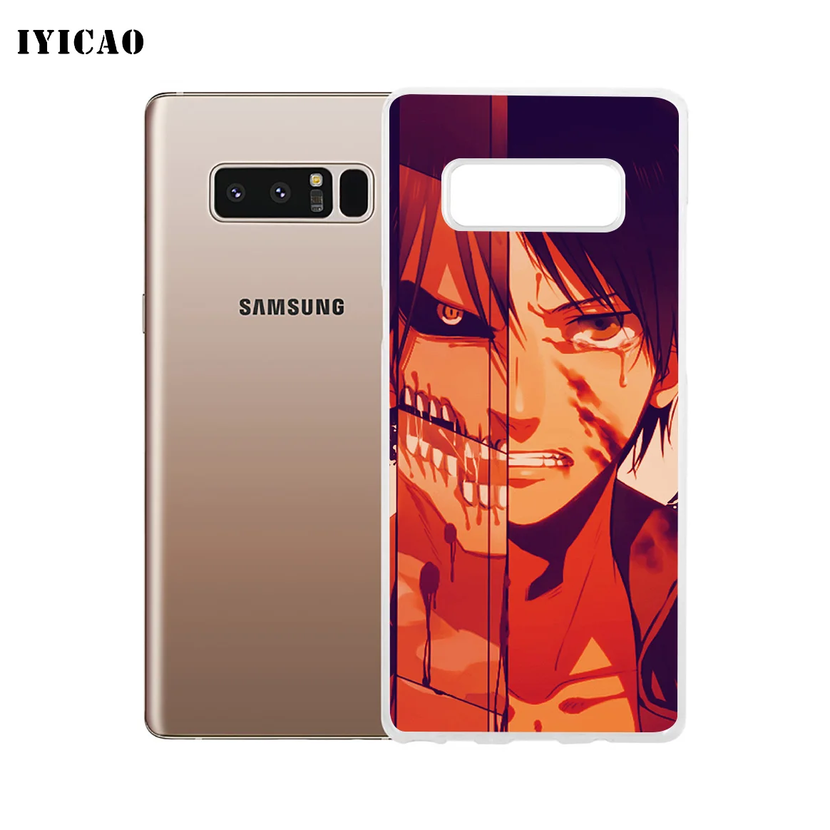 IYICAO Eren Jaeger Attack on Titan Мягкий силиконовый чехол для телефона samsung A5 A6 Plus A7 A8 A9 J3 J5 J7 Note 8