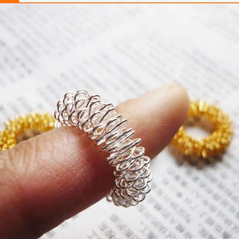 JETTING-Neue Stil Splitter/Gold Stahl Finger Massage Ring Akupunktur Ring Gesundheit Pflege Körper Massager JETTING-Neue Stil Splitter/Gold Stahl Finger Massage Ring Akupunktur Ring Gesundheit Pflege Körper Massager