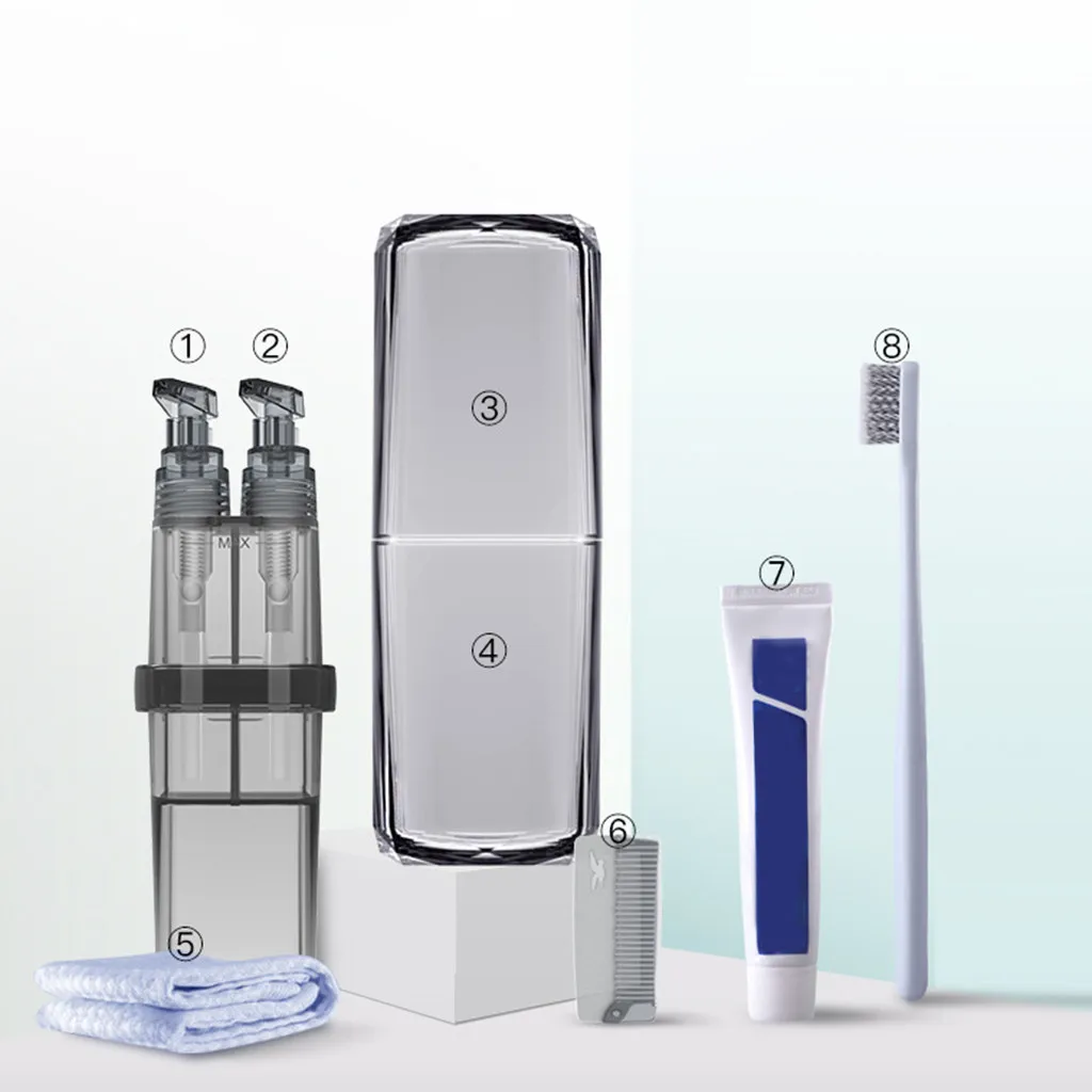 1 набор Компактная для путешествий туалетный органайзер для зубных щеток Держатель для бритвы умывальник