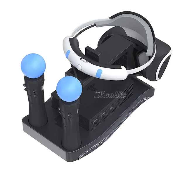 Ps4 Ps Move Vr Psvr Storage Charger Stand Headset Holder Showcase Led Light Indicator Cuh Zvr2 2th Bracket For Sony Ps Vr Move Stands Aliexpress