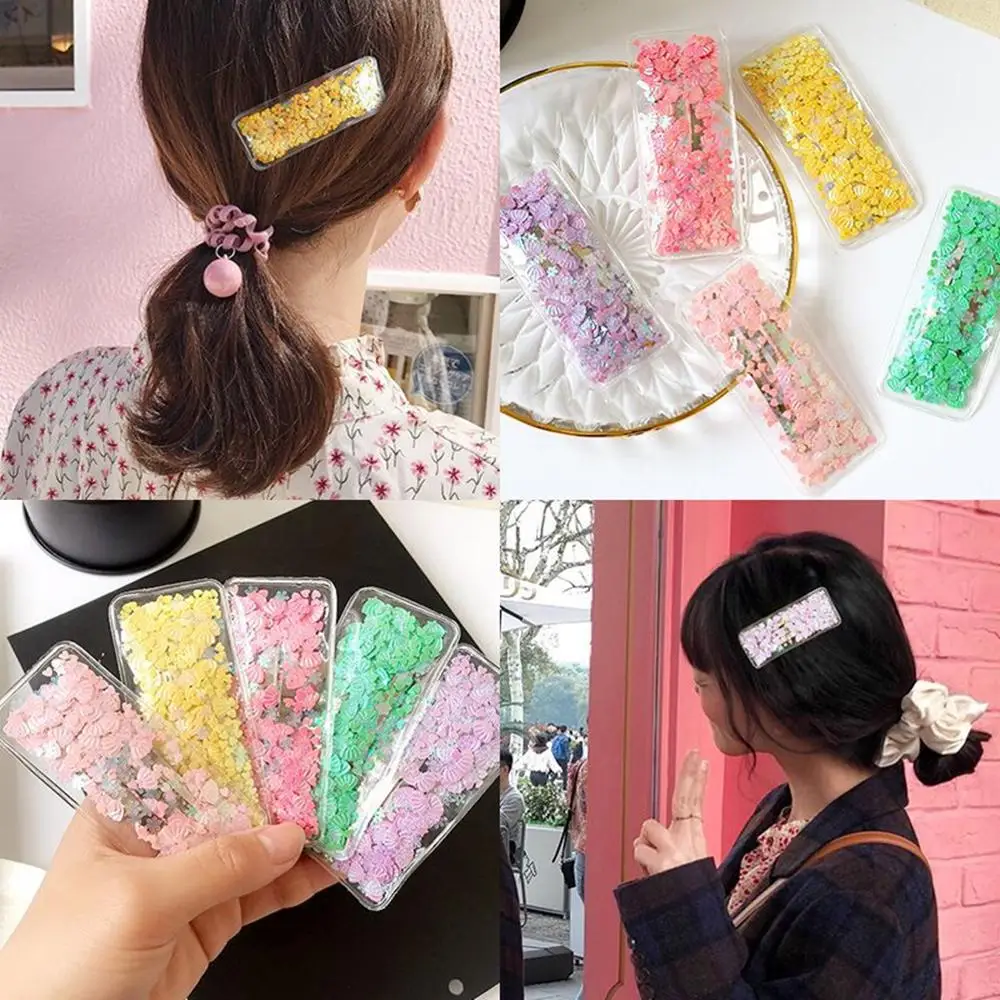 

M MISM Hair Clips For Women Sequin Hairpins INS Hot Sale barrettes Shiny Scales Flash Hairpin Hair Clip For Cute Girls