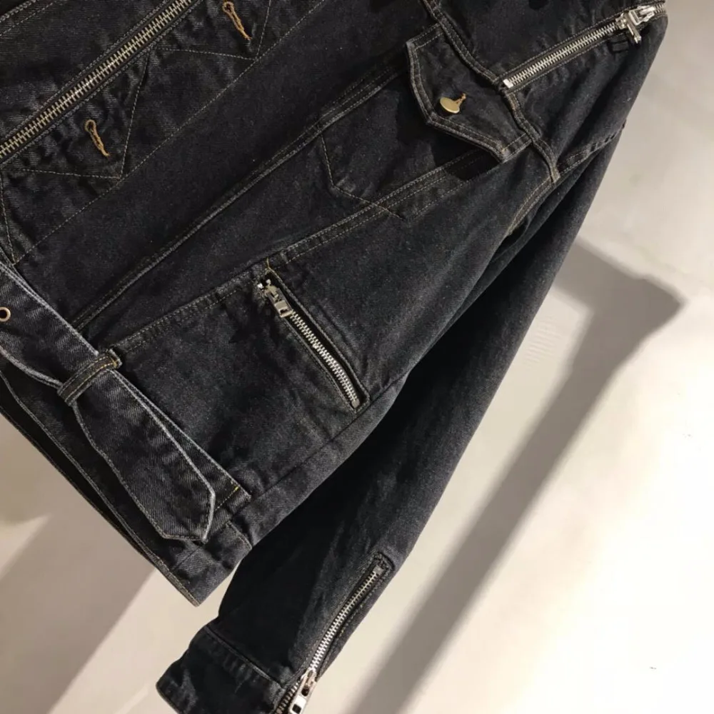 Manteau Denim Mode Off Ddxgz3 Veste 2018 Femmes Épaule czYwR8wXq
