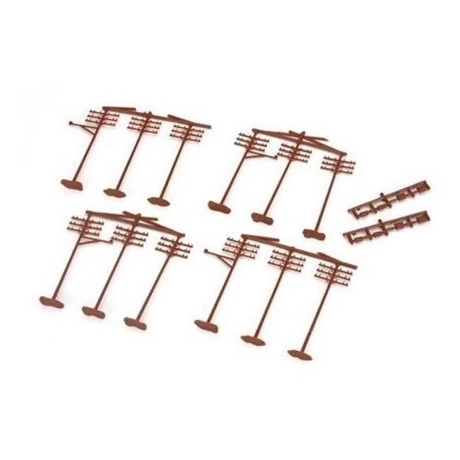 SP Whistle Stop ATM775 HO Scale Telephone Poles - Pack of 12