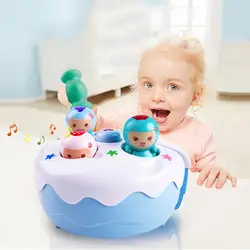 Детская головоломка стучит электрический хомяк мультфильм интеллект родитель-ребенок интерактивная игра игрушка для малышей