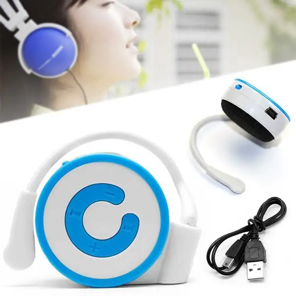 Конфеты цвета MP3 музыкальный медиаплеер Mini USB Заушник TF карта плеер