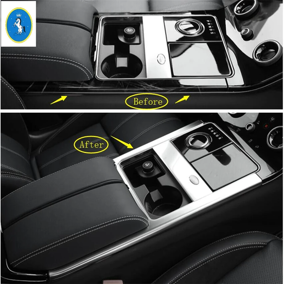 

Yimaautotrims Auto Accessory Gear Shift Gearshift Stalls Box Frame Cover Trim ABS Fit For Land Rover Range Rover Velar 2018 2019